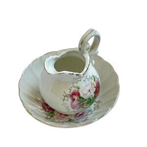 Vintage Porcelain Miniature Pitcher & Bowl Set